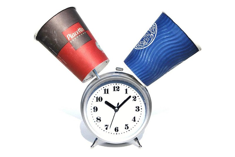 coffee alarm clock art